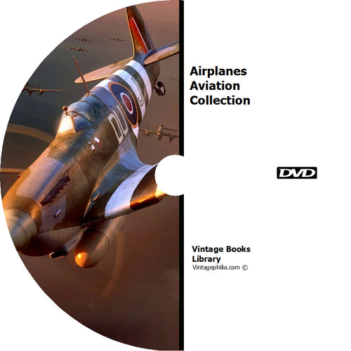 Airplanes Aviation Collection 79 Books on DVD
