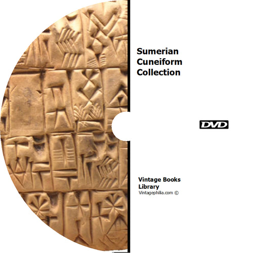 Sumerian Cuneiform Collection 241 Books on DVD
