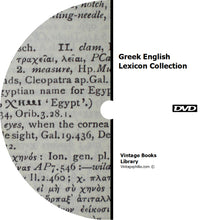 Load image into Gallery viewer, Greek English Lexicon Collection 93 Books on DVD