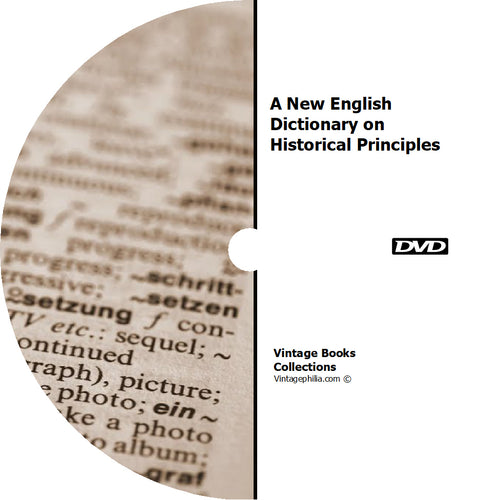 A New English Dictionary on Historical Principles 12 Volumes on DVD