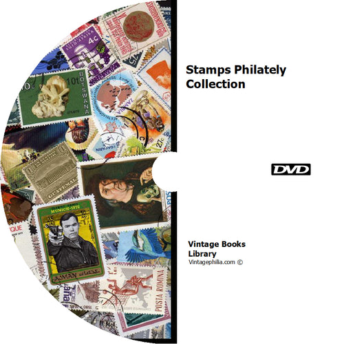 Stamps Philately Collection 165 Books on DVD