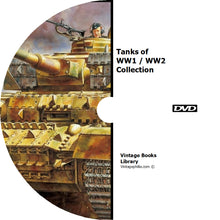 Load image into Gallery viewer, Tanks of WW1 WW2 Collection 87 Books on DVD