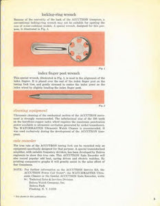 Bulova Watch Company Accutron Service Repair Manuals on DVD