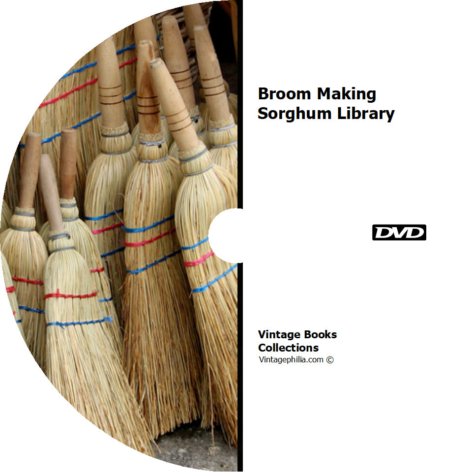 Broom Making Sorghum Collection 13 Books on DVD