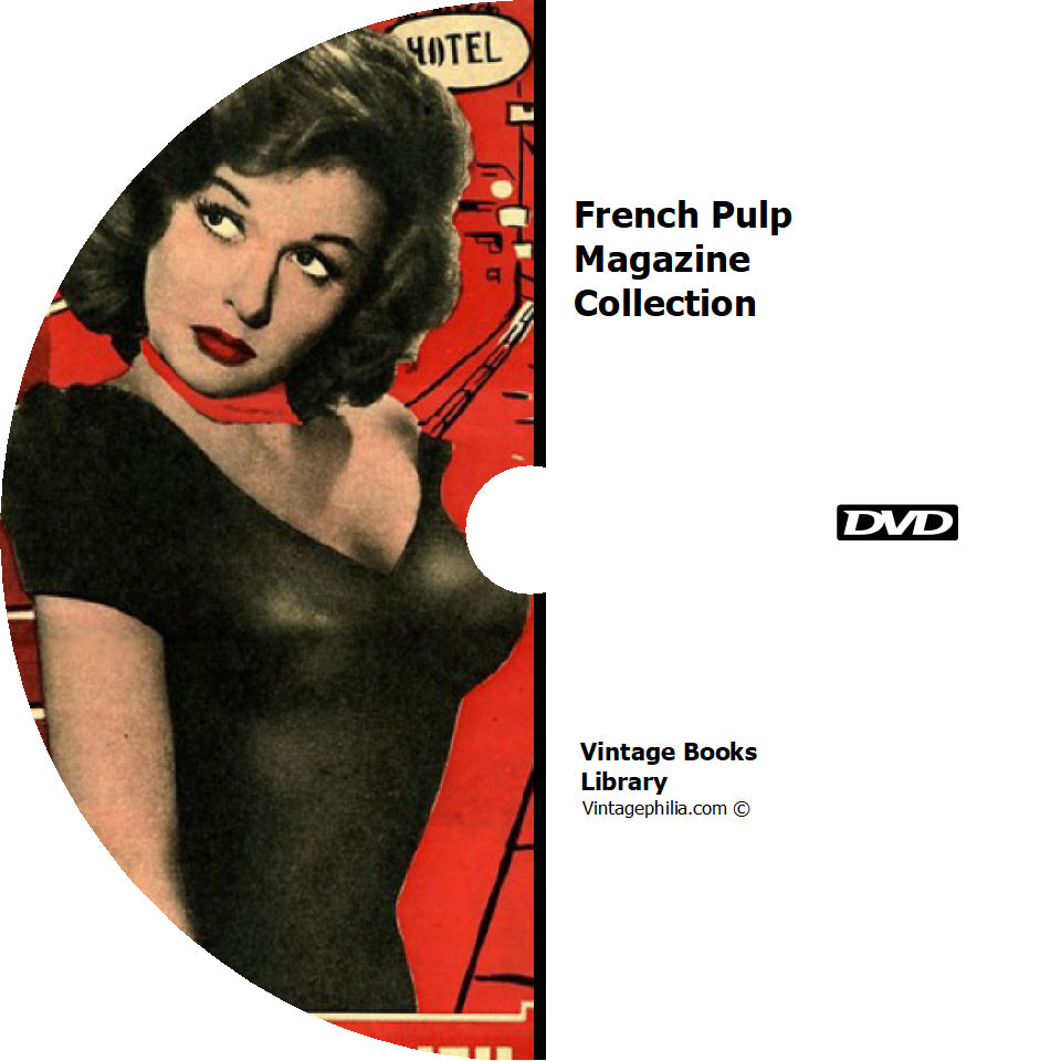 French Pulp Magazine Collection 67 Issues on DVD