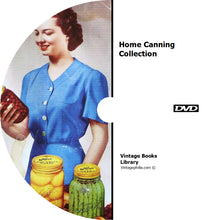 Load image into Gallery viewer, Home Canning Collection 96 Books on DVD