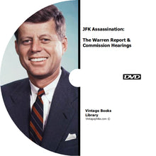 Load image into Gallery viewer, JFK Assassination Collection Warren Report Commission Hearings on DVD