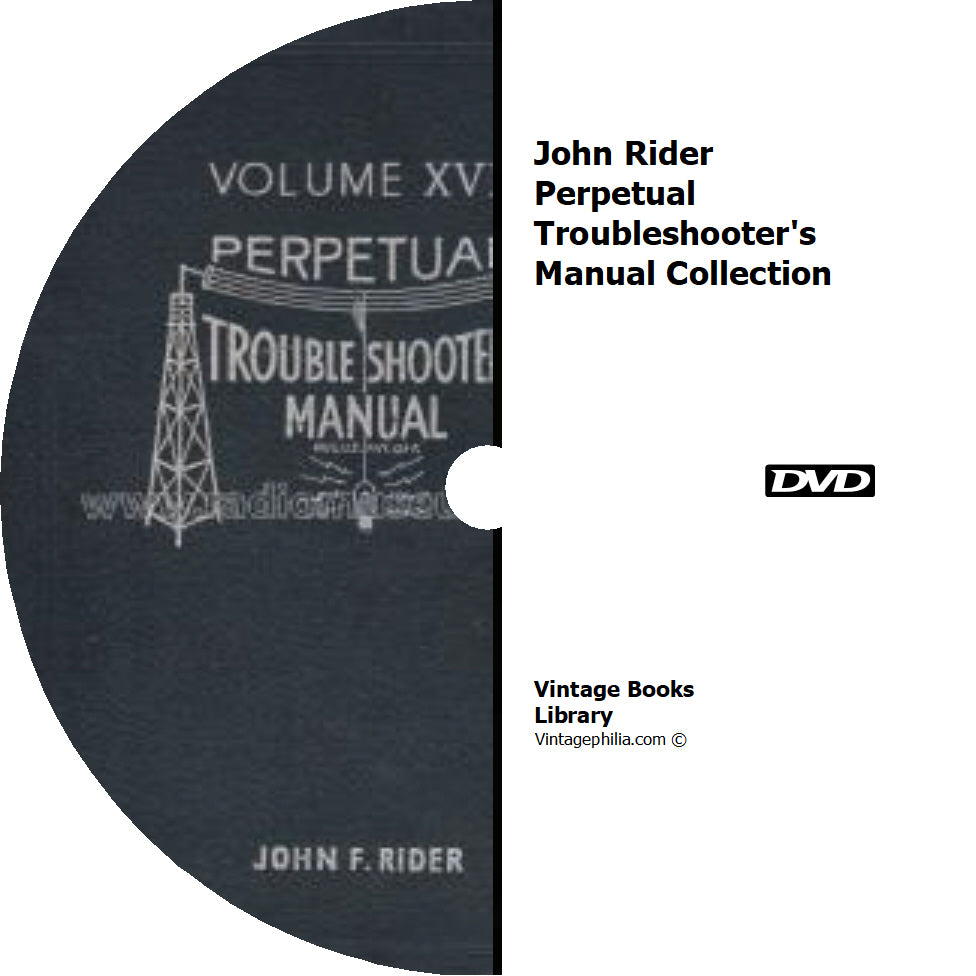 John Rider Perpetual Troubleshooter's Manual Collection on DVD