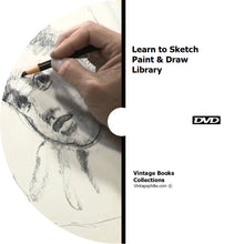 Load image into Gallery viewer, Draw Sketch Paint Art Lessons 148 Books on DVD