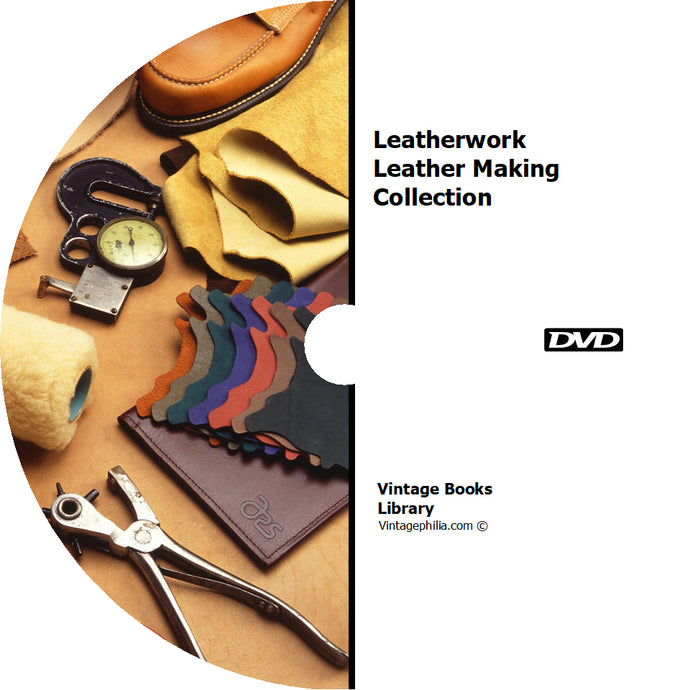 Leatherwork Leather Making Collection 55 Books on DVD