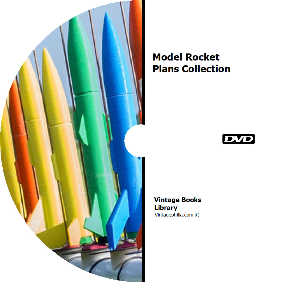 Model Rocket Plans Collection 156 Books on DVD