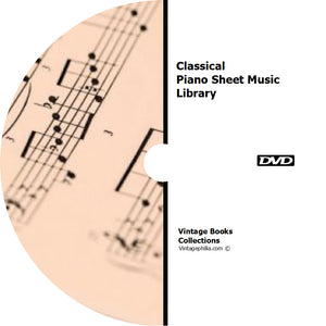 Classical Piano Sheet Music Collection on DVD