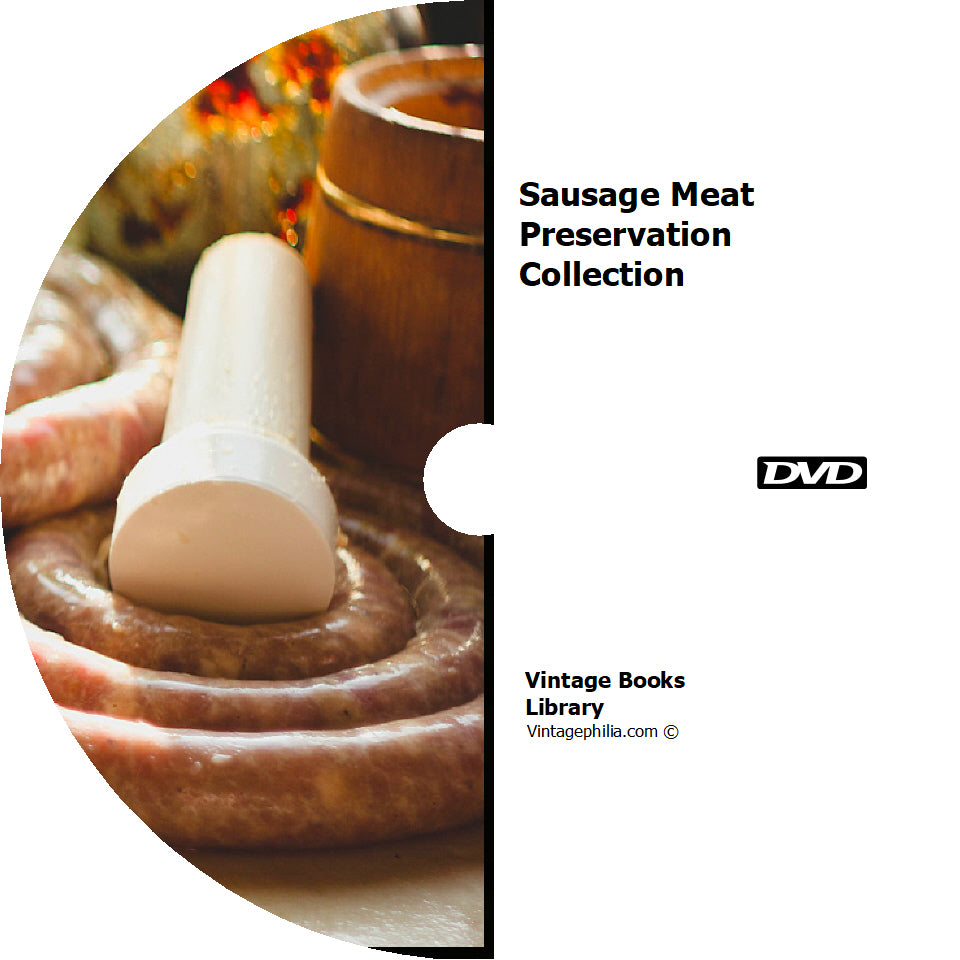 Sausage Meat Preservation Collection 37 Books on DVD