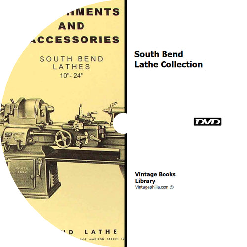 South Bend Lathe Collection 89 Books on DVD