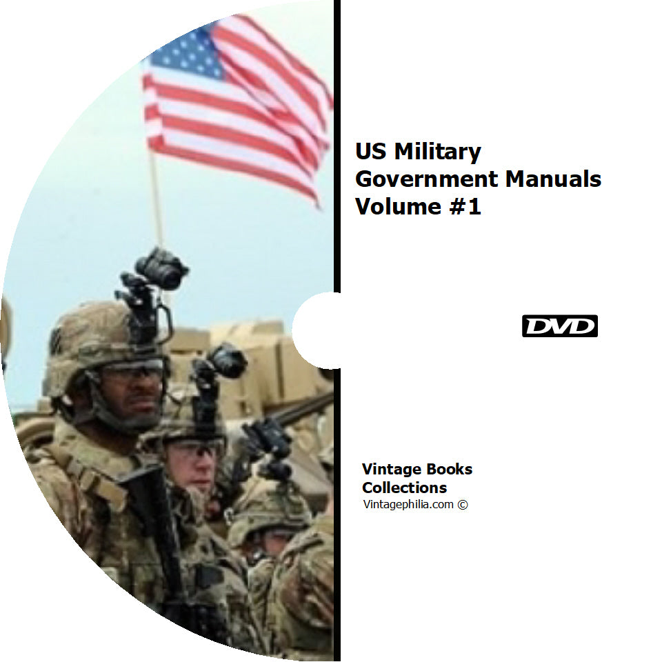 US Government Military Training Manuals Collection 1876 Books on DVD